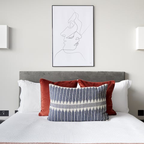 The peaceful bedrooms