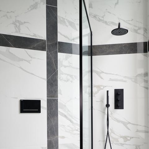 Industrial-chic bathrooms