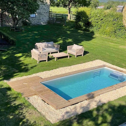 Take a dip in the sun-kissed pool