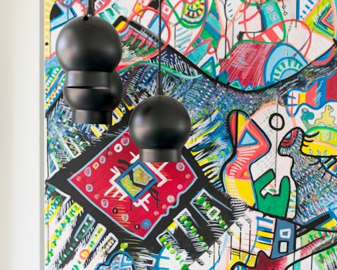 All of the colourful artworks