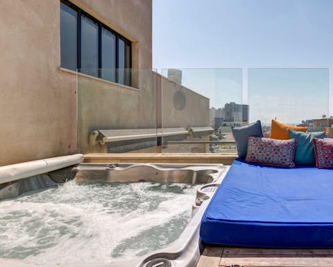 A jacuzzi to unwind in
