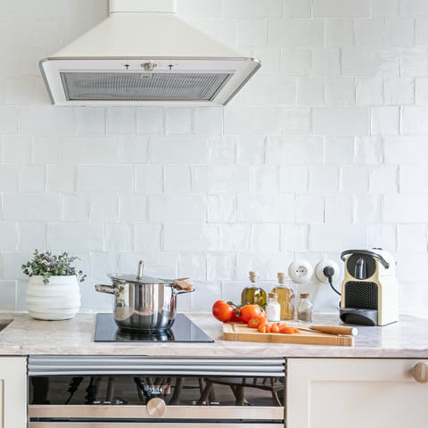 Create culinary perfection in the compact kitchenette