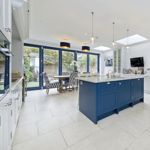 Cook up a storm in the well-equipped modern kitchen