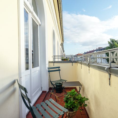 A charming balcony