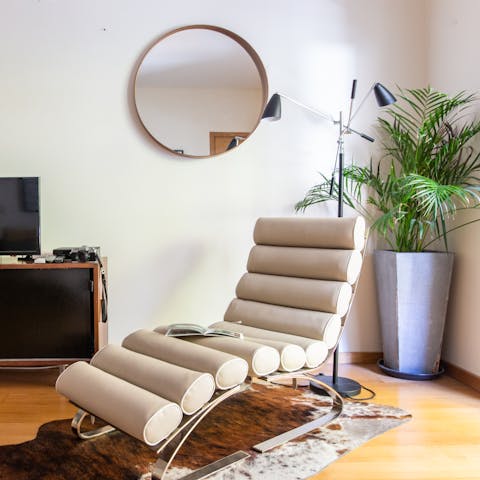 The leather recliner