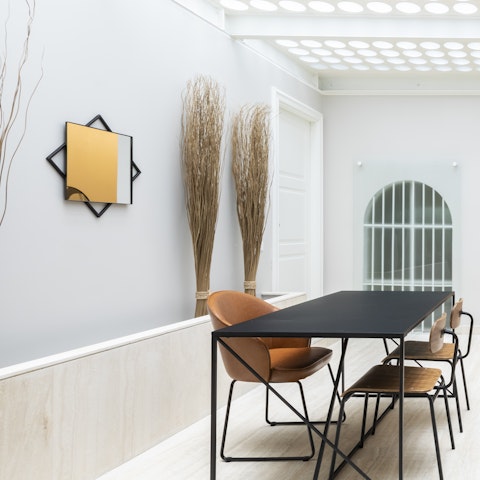 The lobby shared with the other residents