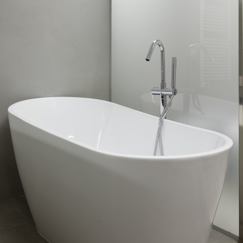 The free-standing bathtub