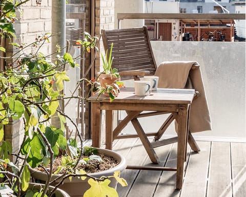A very cosy balcony