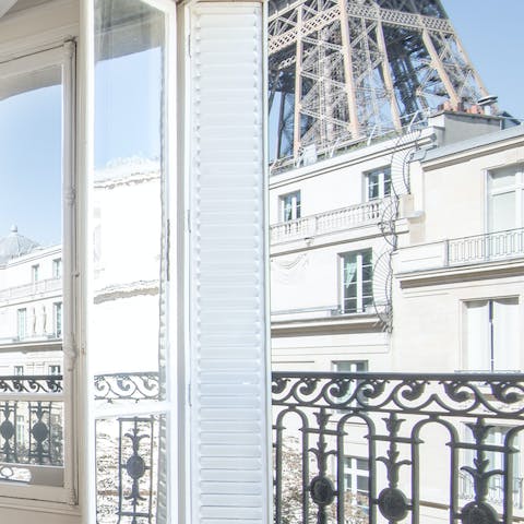 Stunning Eiffel tower view