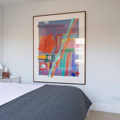 Admire the tasteful artwork dotted around the home