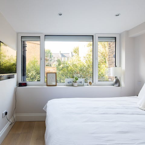 A newly renovated bedroom