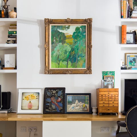 The collection of artwork