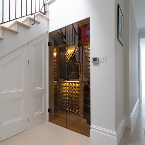 The luxury of a wine cellar