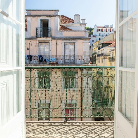 The private balconies