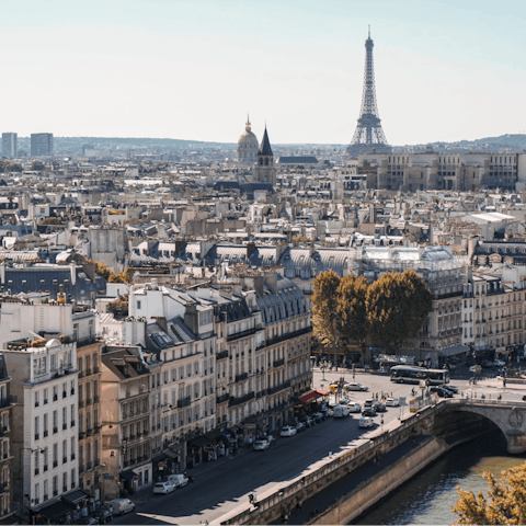 Explore France's capital city's historic treasures such as the nearby Palais Royal