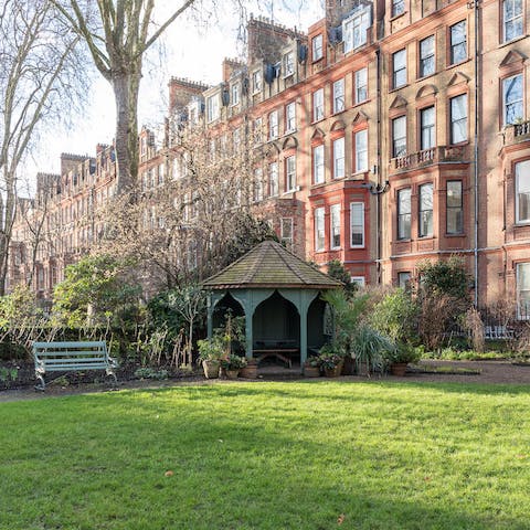 stunning communal garden