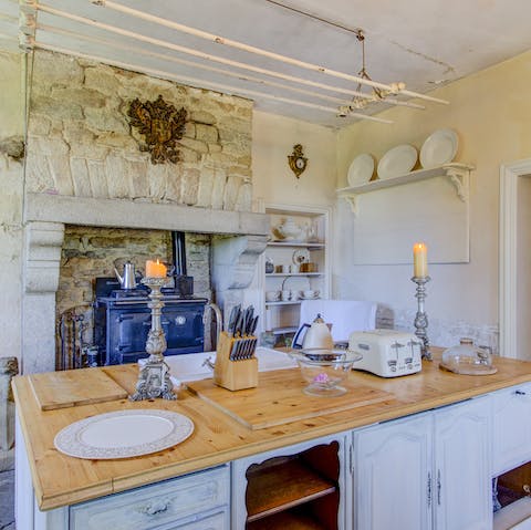 Interiors honour the building's centuries-old heritage