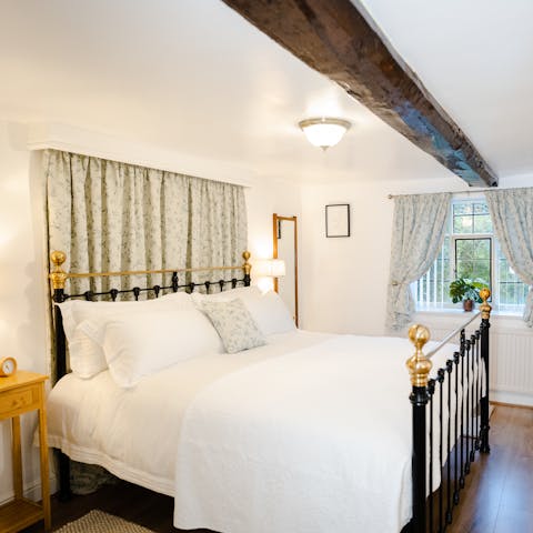 Enjoy a restful night's sleep in the cosy bedroom