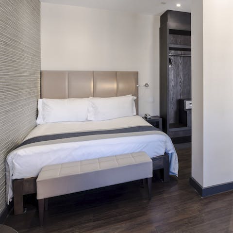 Relax in the king sized bed