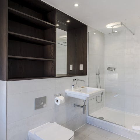 Enjoy a rainfall shower