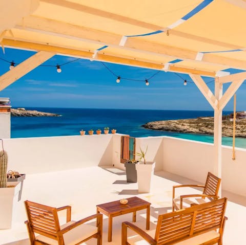 Sip your evening aperitivo while taking in the view