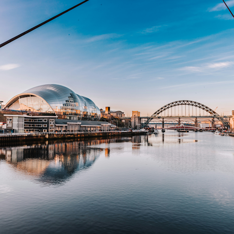 Hop on the Metro to Newcastle upon Tyne to see the city