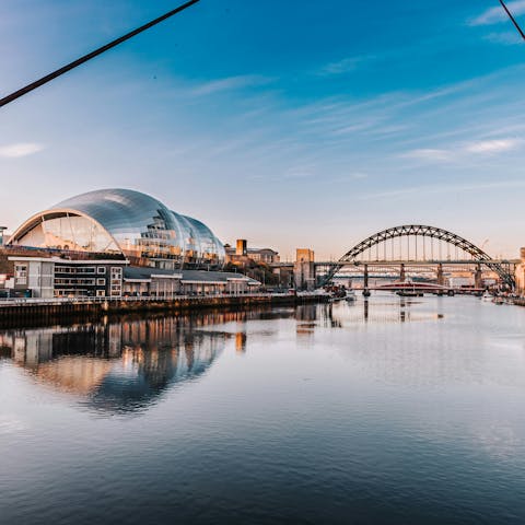Hop on the Metro to Newcastle upon Tyne to see the city