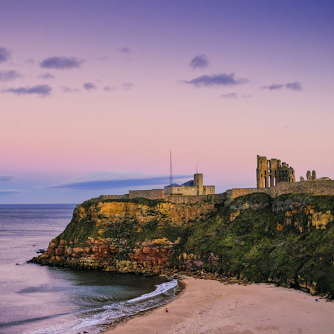 Stay in the coastal town of Tynemouth, close to the beach