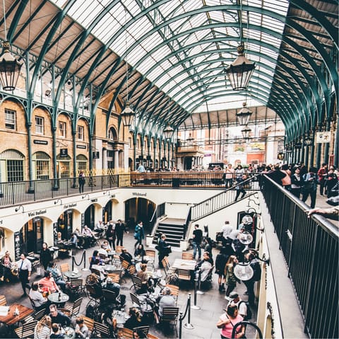 Enjoy the bustling central location – Covent Garden is a five-minute walk
