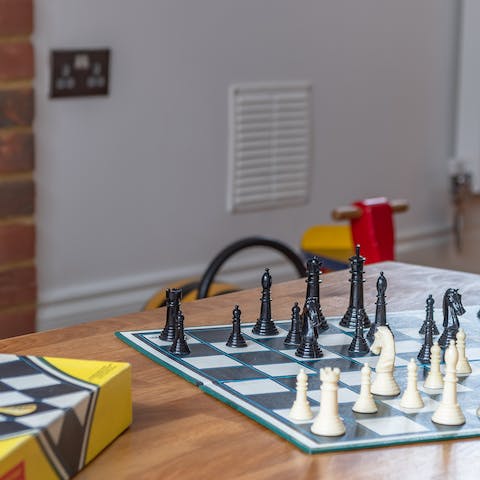 Make use of the wide range of board games and toys for rainy day fun