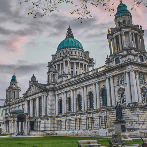 Take a ten-minute drive into Belfast city centre