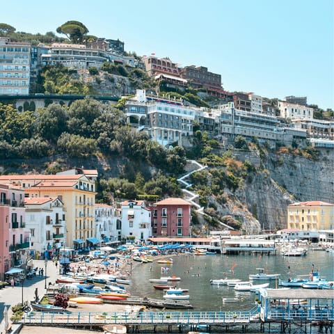 Spend the day in Sorrento, not far by car