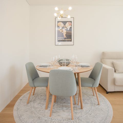 Gather around the dining table for Portuguese-inspired feasts