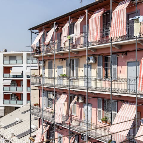 Immerse yourself in the traditional beauty of Milan from this apartment in Casoretto