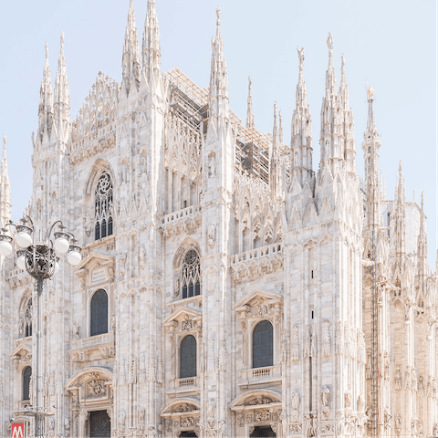 Take the easy train ride into the city centre – the Duomo is twenty-five-minutes away