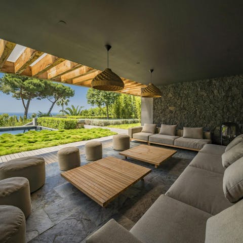 Raise a glass to golden sunsets while lounging poolside