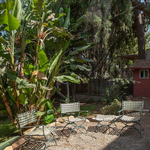 Relax in your own private green oasis, right in the heart of the city