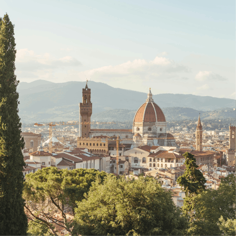 Head to Florence for a day trip, an hour's drive away