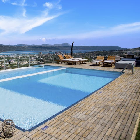 Take a dip in your private swimming pool