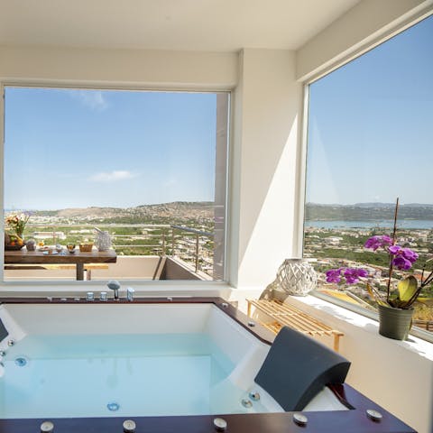 Switch off in your very own jacuzzi