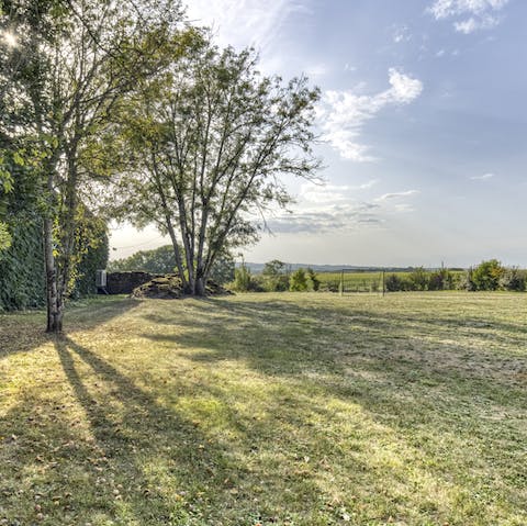 Take a stroll through the surrounding French countryside