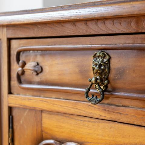 The lion drawer pull