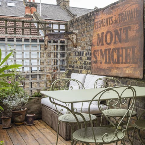 Relax and unwind on the private outdoor terrace