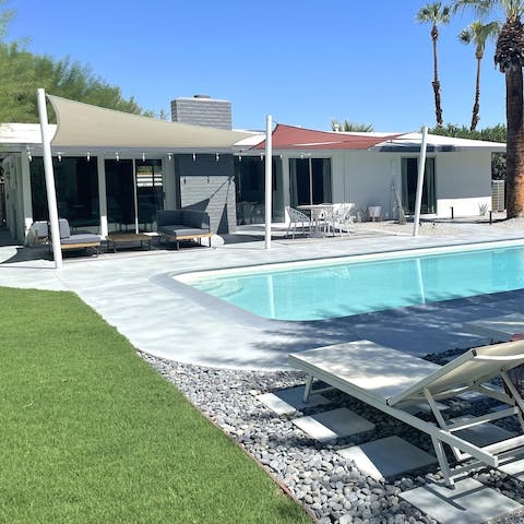 Catch some sun rays in the garden or cool down with a swim in the pool