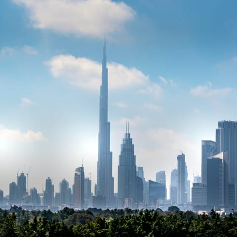 Take in skyline views over Downtown Dubai from your Creek Harbour location