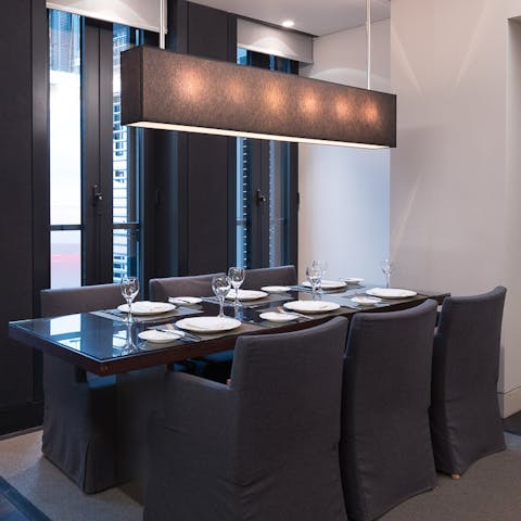 gorgeous dining space