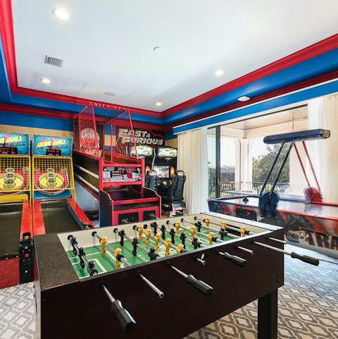 Get competitive with a tournament in the games room
