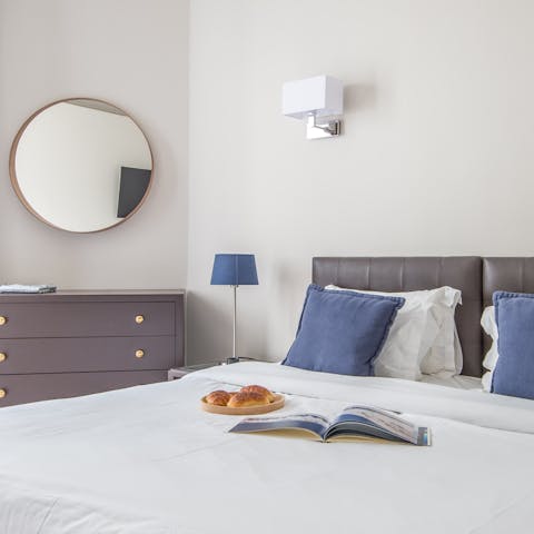 Wake up refreshed in bright bedrooms