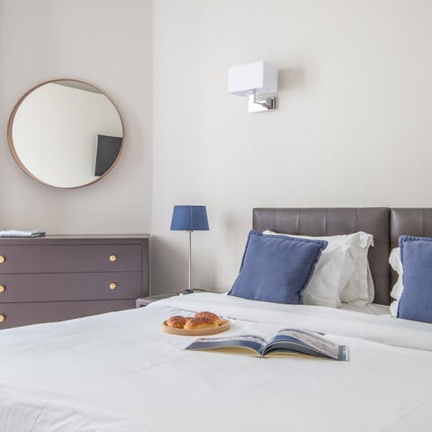 Wake up refreshed in bright bedrooms