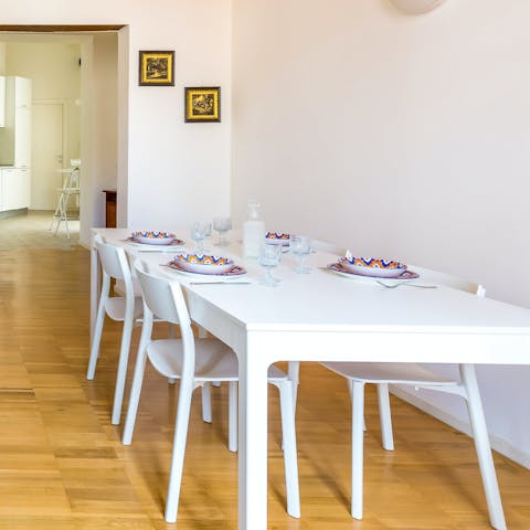 Gather around the dining table for family meals